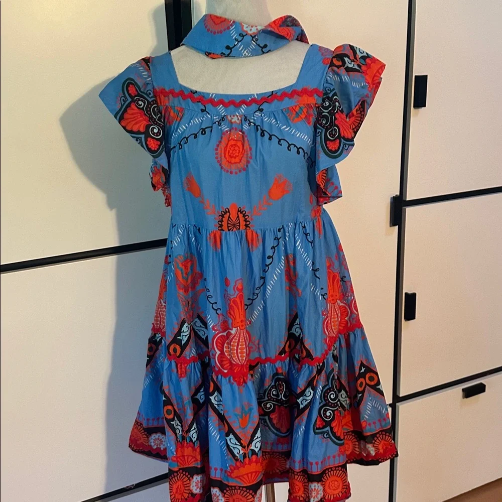 Peace & Chaos fun cotton dress Greek designer - Picture 6 of 12